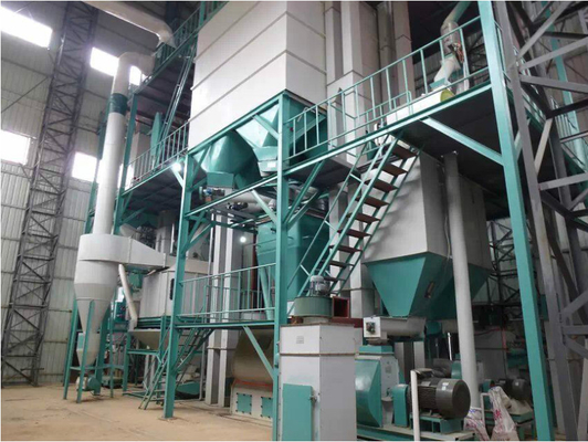 50000 TPY Broiler Feed Making Machine BV SGS Corn Grinder For Chicken Feed